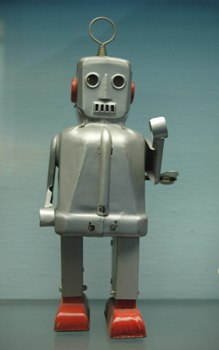 This photo of a vintage toy robot was taken by Sebastian Ploszaj from Poznan, Poland.
